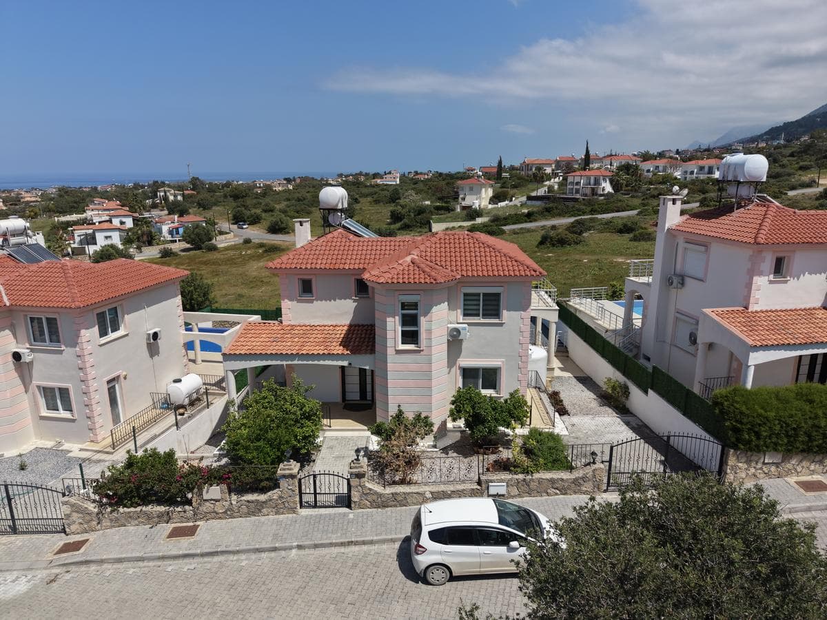 Villa front view from street