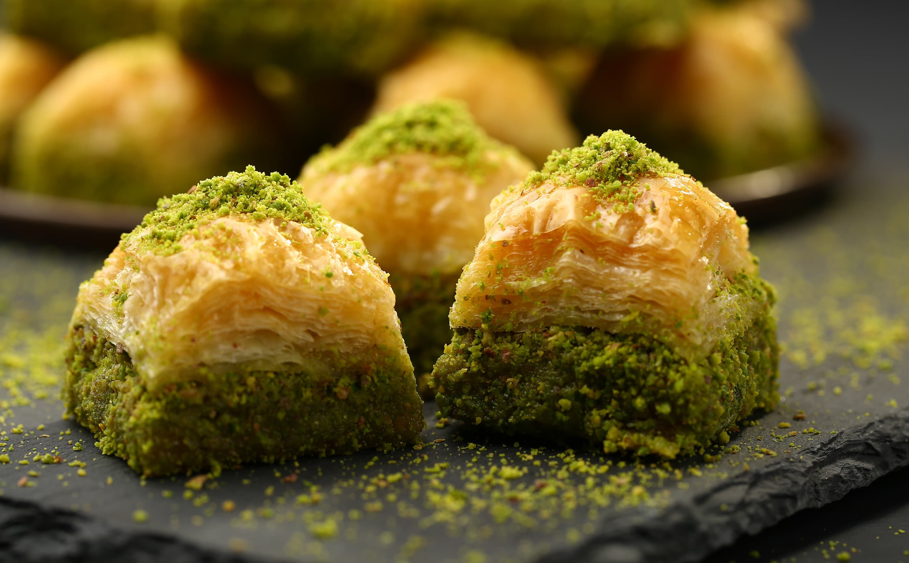 Fresh baklava and Turkish Cypriot sweets